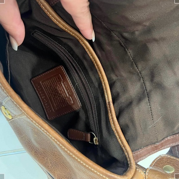 Coach Brown Leather Shoulder Bag - Picture 4 of 4